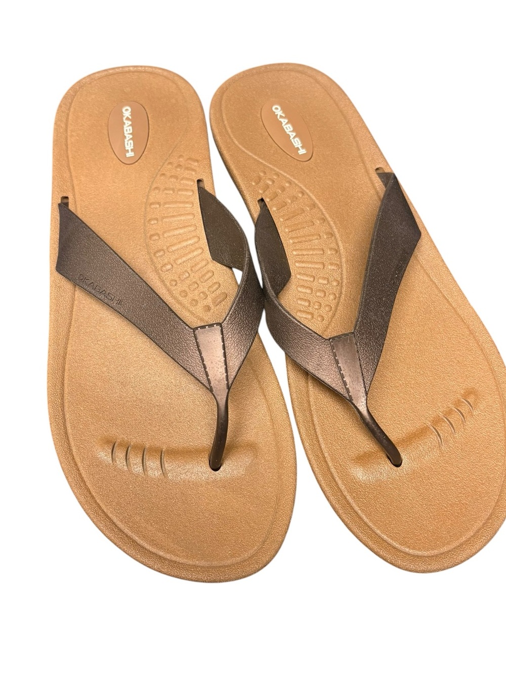 Okabashi Breeze Women's Flip Flops-Toffee/Copper sie Large 9.5-10.5